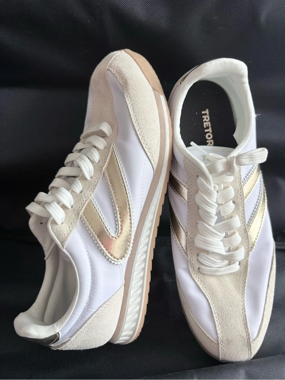 Tretorn White and Beige Classic Runner